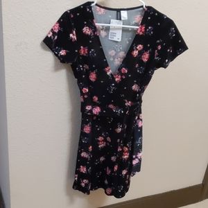 Never been worn velvet floral dress.